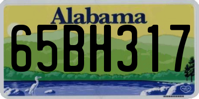 AL license plate 65BH317