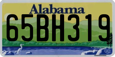 AL license plate 65BH319