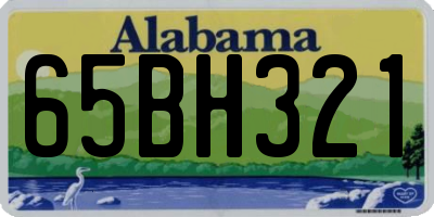 AL license plate 65BH321