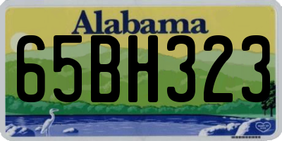 AL license plate 65BH323