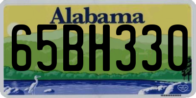 AL license plate 65BH330