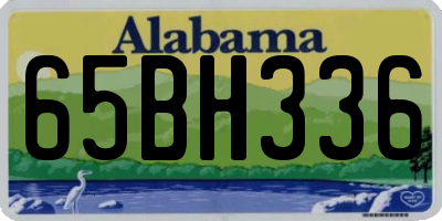 AL license plate 65BH336