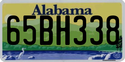 AL license plate 65BH338