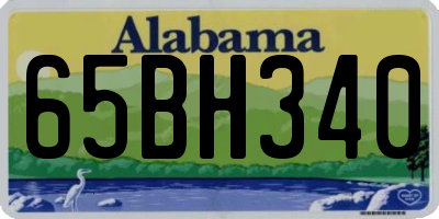 AL license plate 65BH340