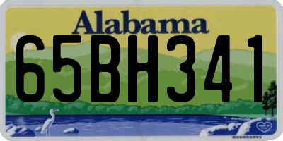 AL license plate 65BH341