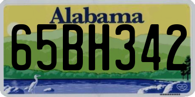 AL license plate 65BH342