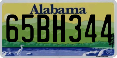AL license plate 65BH344
