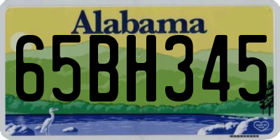 AL license plate 65BH345