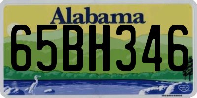 AL license plate 65BH346