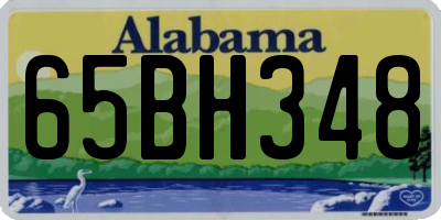 AL license plate 65BH348