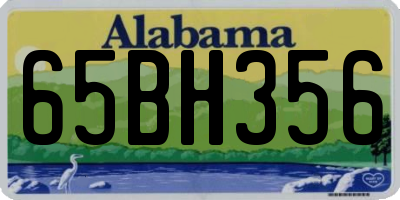 AL license plate 65BH356