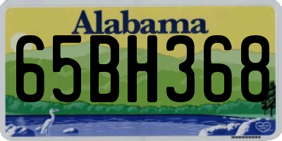 AL license plate 65BH368