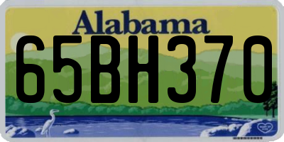 AL license plate 65BH370