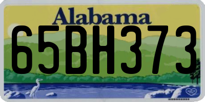 AL license plate 65BH373
