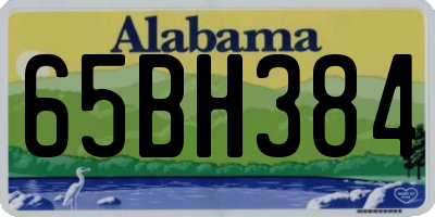 AL license plate 65BH384