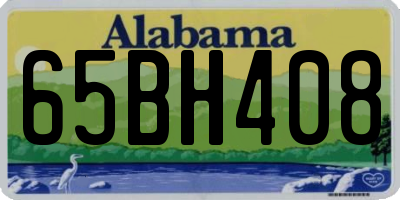 AL license plate 65BH408