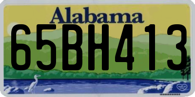 AL license plate 65BH413