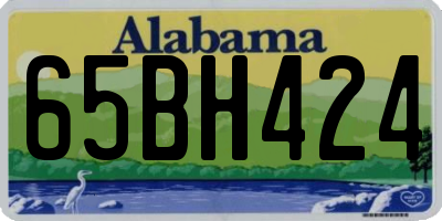 AL license plate 65BH424