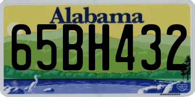 AL license plate 65BH432
