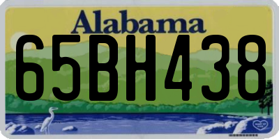 AL license plate 65BH438