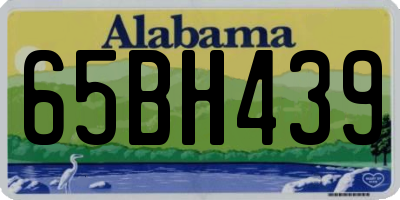 AL license plate 65BH439