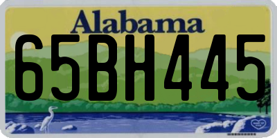 AL license plate 65BH445