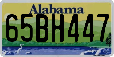 AL license plate 65BH447