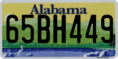 AL license plate 65BH449