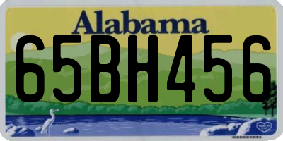AL license plate 65BH456