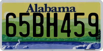 AL license plate 65BH459