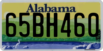 AL license plate 65BH460