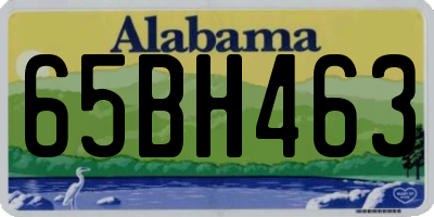 AL license plate 65BH463