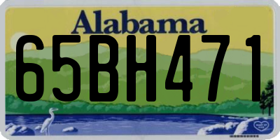 AL license plate 65BH471