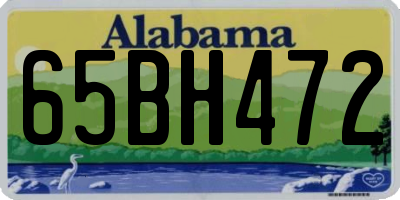 AL license plate 65BH472