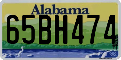 AL license plate 65BH474