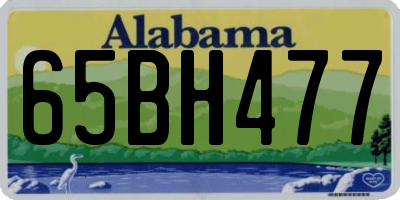 AL license plate 65BH477