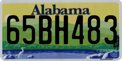 AL license plate 65BH483
