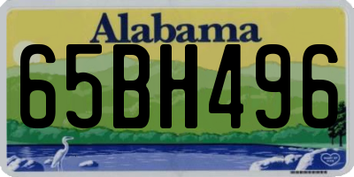 AL license plate 65BH496