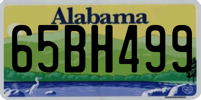 AL license plate 65BH499