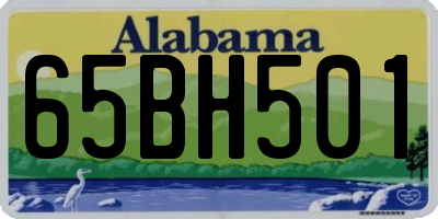 AL license plate 65BH501