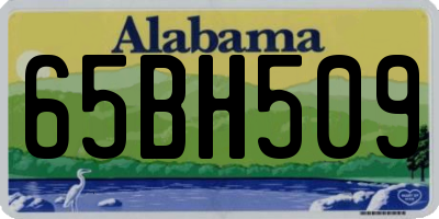 AL license plate 65BH509