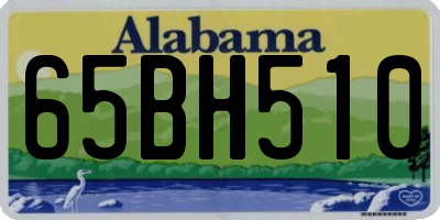 AL license plate 65BH510