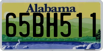 AL license plate 65BH511