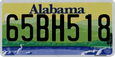 AL license plate 65BH518