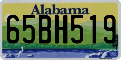 AL license plate 65BH519