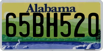 AL license plate 65BH520