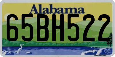 AL license plate 65BH522