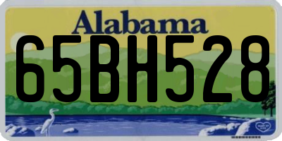 AL license plate 65BH528