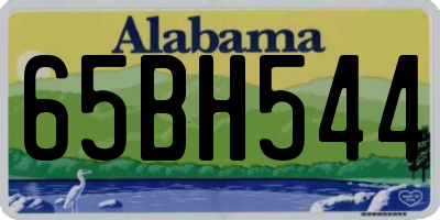 AL license plate 65BH544