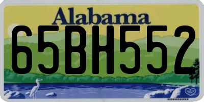 AL license plate 65BH552